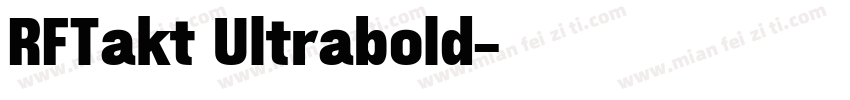 RFTakt Ultrabold字体转换